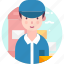 avatar, people, postman, profession, user 