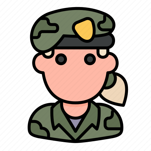 Army, job, professional, soldier, war, woman icon - Download on Iconfinder