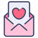 envelope, heart, letter, love, mail, message, valentine