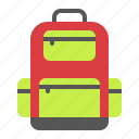 backpack, bag, luggage, sack, school