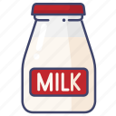 bottle, drink, milk