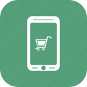 basket, mobile, online store, shop app, shop market