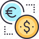 coin, currency, dollar, euro, exchange, finance, money