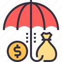 finance, insurance, protection, safety, savings, security, umbrella