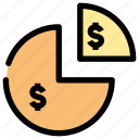 banking, chart, rates exchange, pie