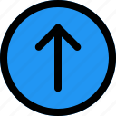 arrow, up, circle, business, user, technology, interface