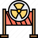 hazard, sign, radiation, caution, warning