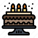 birthday, cake, candle