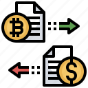 bitcoin, business, currency, document, finance, money, profit