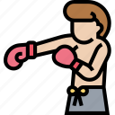 punch, swing, boxer, gym, training