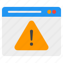 warning, alert, website, caution, error, attention, browser