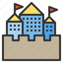 building, castle, city, office, real estate