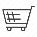 shopping, cart, trolley, basket