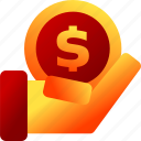 bukeicon, business, coins, finance, recipient, salary