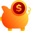 bukeicon, business, finance, pig, piggy bank, storage