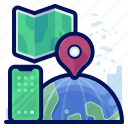 communication, location, map, phone, smartphone