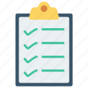 checklist, clipboard, document, survey, tasklist