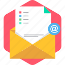 email, envlope, letter, mail, notice, notification, open