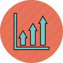 analytics, bar, chart, increase icon