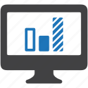 bar, business, chart, computer, data, graph, monitor