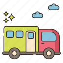 camping, caravan, transport, travel