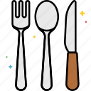 cutleries, kitchen, fork, knife, spoon, utensils