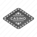 card, casino, entrance, gambling, poker, roulette, signboard