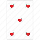 card, casino, five, game, poker