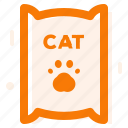 cat food, food, line icon