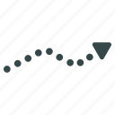 arrow, chart, diagram, graph, growth, progress, trend