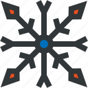 blue, red, seasone, snow, snowflake, winter