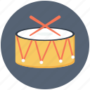 drum, instrument, music, musical icon