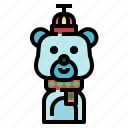 bear, polar, xmas, winter, user