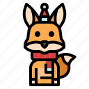 fox, winter, avatar, animal, christmas