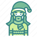 mask, woman, healthcare, christmas, avatar