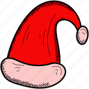 cap, santa hat, santa, hat, christmas