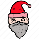 cartoon, claus, santa, avatar, character, christmas