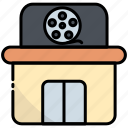 cinema, theater, building, movie, film, entertainment