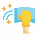 clean, glove, hand, washing, cleaning icon