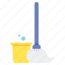 mop, cleaning, bucket