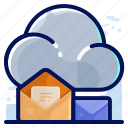 cloud, email, mail, message, storage