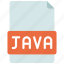 java, file, programming, developer, document 