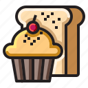 bakery, cake, cup, muffin