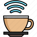 hotspot, coffee, signal, wifi