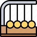 newton, cradle, pendulum, motion, physics