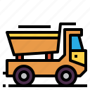 construction, dump, transport, transportation, truck