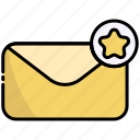 favorite, like, star, mail, email, message, envelope