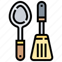 cookware, flipper, ladle, spade, spatula