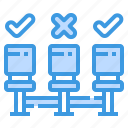 seats, coronavirus, social, distancing, prevention, protection