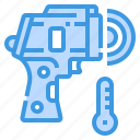 thermometer, scan, virus, coronavirus, infrared